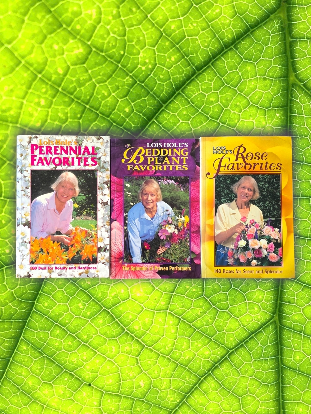 Lois Hole 3 Book Lot Classic garden  color photo reference. Vintage Cottagecore